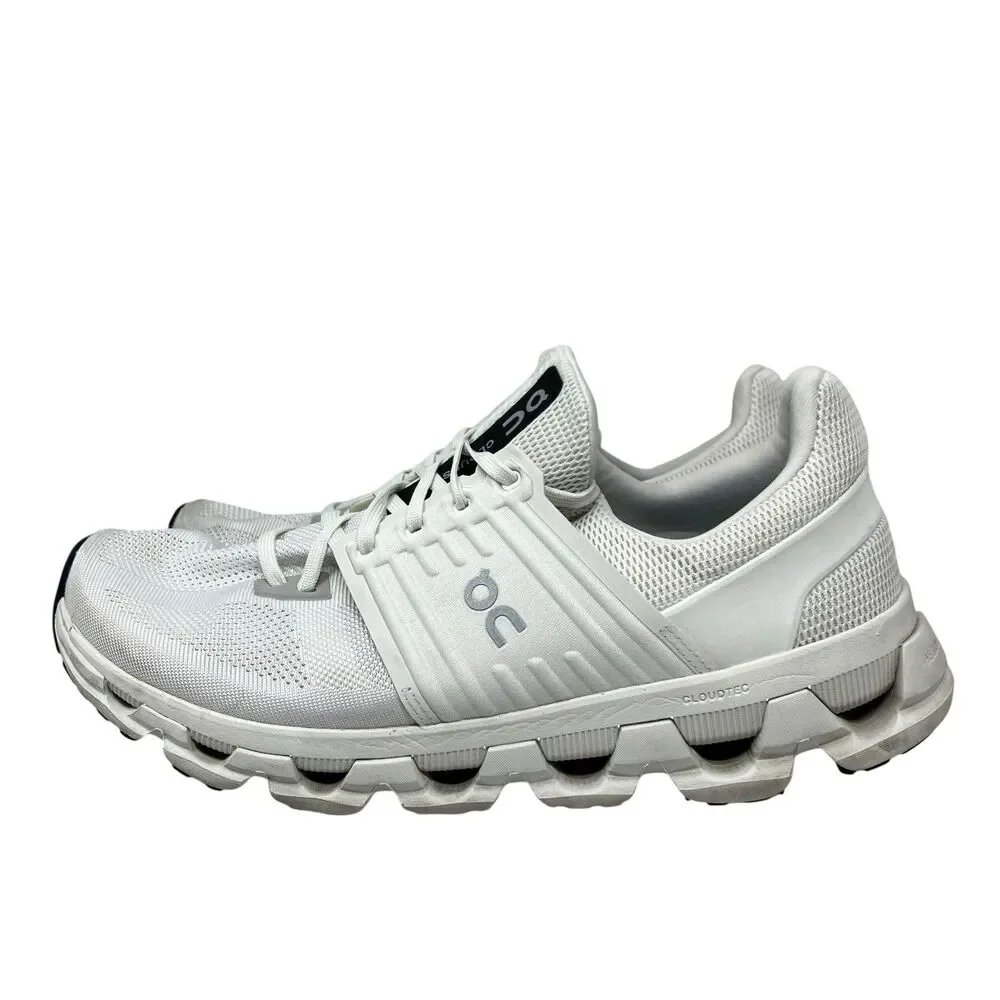 On Cloud Sneakers Mens 9.5 White Cloudswift 3 AD Ice Black‎ Running 3MD10241926